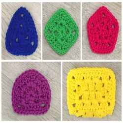 Mini Granny Shapes Crochet Pattern