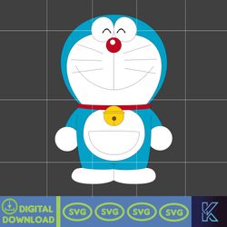 Doraemon SVG, Cricut, Cut files, Digital Vector File, Comes with SVG, Png