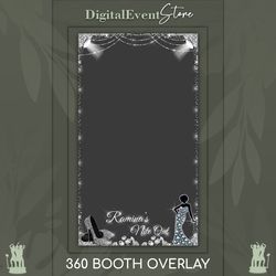360 Overlay Silver Birthday Videobooth Custom Template Overlay 360 Nite Out Selfie Photobooth 360 Diamonds BDay Touchpix