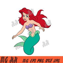 Ariel mermaid Beautiful SVG, Disney Ariel SVG