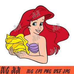 The Little Mermaid Catrina SVG, Disney Ariel Catrina SVG, The Little Mermaid SVG