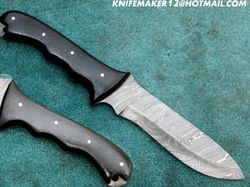 Superior Custom Hand Made Full Tang Damascus Steel Sole Survivor Hunting Knife