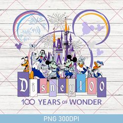 100th Disney Anniversary PNG, Disney Family Vacation PNG, Disneyland 2023 Trip PNG, Mickey Mouse 100 Years Of WonderPNG