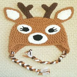 Deer Beanie Crochet Pattern