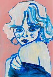 Portrait painting  Woman portrait art Fauvism art  Matisse inspired, Woman portrait painting Portrait art Wall Decor art