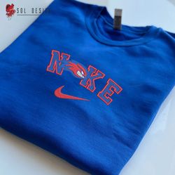 Nike UMass Lowell River Hawks Embroidered Sweatshirt, NCAA Embroidered Sweater, UMass Lowell Shirt, Unisex Shirt