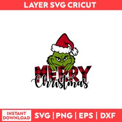 Merry Christmas Grinch Svg, Grinch Svg, Grinch Christmas Svg, Merry Christmas Svg, Christmas Svg - Digital File