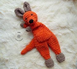 Crochet Plushie Kaangaroo | Kangaroo Toy | Kangaroo Lovey | Baby Shower Gift | Newborn Photo Prop | Crochet Animal