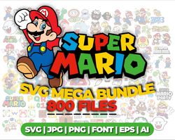 Super Mario SVG Bundle for Cricut and Sublimation, Mario Family Layered svg Files, Super Mario Bros Cut Files, Super Mar