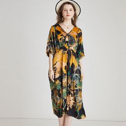 Large size new summer V-neck French slim dress for women