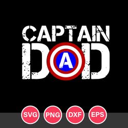 Captain Dad Svg, Father's Day Svg, Png Dxf Eps Digital File