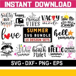 Summer Bundle SVG, Beach Svg, Summertime svg, Funny Beach Quotes Svg, Summer Cut Files, Summer Quotes Svg files for cric