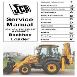 JCB 3CX 4CX 214E 214 215 217 & 444 Dieselmax Factory Digital PDF, 3 in 1