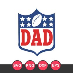 Dad Nfl Logo Svg, Dad Sport Svg, Father's Day Svg, Png Dxf Eps File