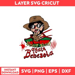 Bad Bunny Freddy Krueger Svg, Bad Bunny Svg, Bunny Svg, Freddy Krueger Svg, Halloween Svg - Digital File