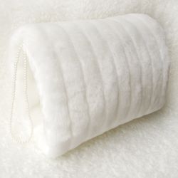 Wedding Fur Accessory for Bride Hands - Fur Hand Muff CLUTCH BAG - Bride bag - Wedding Gloves Handmade