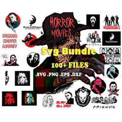 100 Files Horror Movies Svg Bundle