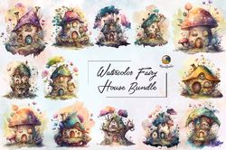 Watercolor Fairy House Bundle