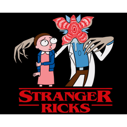 Stranger Ricks Svg, Stranger Things Rick And Morty Svg