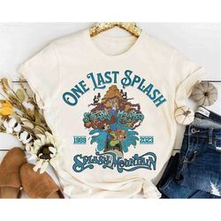 Disney One Last Splash Mountain 1989 Brer Rabbit Bear Fox Retro  Shirt, WDW Magic Kingdom Unisex T-shirt Family Birthday