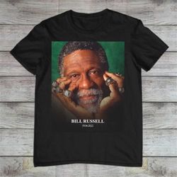 Bill Russell fan merch shirt Bill Russell 6 basketball Legend shirt Boston fan gift Boston cool  gear