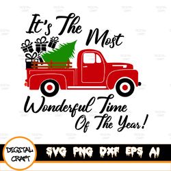 It's The Most Wonderful Time Of The Year Svg, Christmas Svg, Cut File, Cricut, Commercial Use, Silhouette, Dxf File, Win