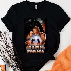 Star Wars Revenge Of The Sith Movie Poster Graphic T-Shirt Unisex Adult T-shirt Kid shirt Gift for Birthday Hoodie Toddl