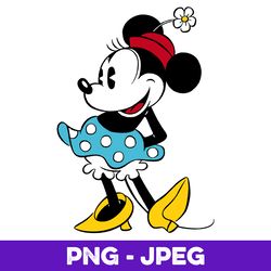 Disney Minnie Mouse Flower Hat V1 , PNG Design, PNG Instant Download