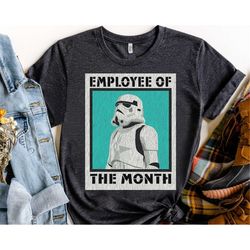 Funny Star Wars Stormtrooper Employee of The Month Retro Shirt, Magic Kingdom Holiday Unisex T-shirt Family Birthday Gif