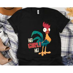 Disney Moana Hei Hei Chicken Hei Girl Hei T-Shirt Unisex Adult T-shirt Kid shirt Gift for Birthday Hoodie Sweatshirt Tod