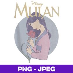 Disney Mulan Vintage Style Profile V2 , PNG Design, PNG Instant Download