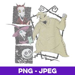 Disney Nightmare Before Christmas Oogie Booge Boys , PNG Design, PNG Instant Download