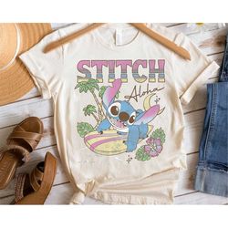 Disney Lilo & Stitch Aloha Tropic Surf Stitch T-Shirt Unisex Adult T-shirt Kid shirt Gift for Birthday Hoodie Sweatshirt