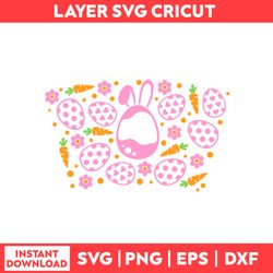 Bunny Easter Egg Full Wrap Svg, Bunny Easter Egg Svg, Bunny Svg, Easter Svg, Happy Easter Svg - Digital File