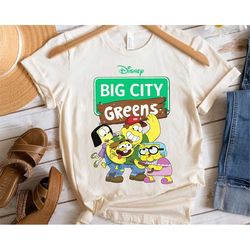 Disney Channel Big City Greens Characters Group Shot Shirt, Magic Kingdom Holiday Unisex T-shirt Family Birthday Gift Ad