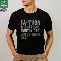 Retro Fathor Shirt, Superhero Dad T-shirt, Thor Father Sweatshirt, Fathers Day Gift, Dad Definition Tee, Super Father Sh