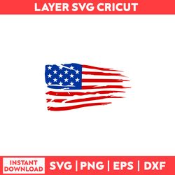 Distressed American Flag Svg, Flag American Svg, Flag USA Svg, Flag Svg - Digital File