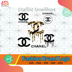 Chanel Logo Bundle Svg, Logo Svg, Chanel Svg, Chanel Dripping Svg, Chanel Logo