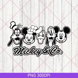 Mickey & Co 1928 PNG, Retro Vintage Disney PNG, Retro Mickey And Co, Disneyworld PNG, Family Mickey And Friends PNG 2023