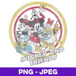 Disney Mickey And Friends Retro Group Shot V2