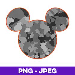 Disney Mickey Mouse Camouflage Logo V2