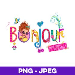 Disney Fancy Nancy Bonjour Nancy , PNG Design, PNG Instant Download