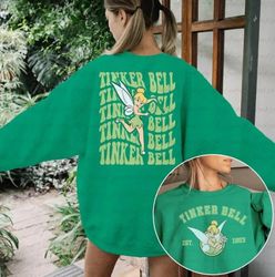 Disney Tinkerbell 2 Side Sweatshirt, Tinker Bell Shirt, Disney Peter Pan Shirt, Neverland Tinkerbell Tee