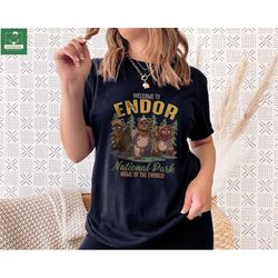 Retro Endor National Park Shirt, Vintage Star Wars Ewoks T-shirt, Galaxys Edge Sweatshirt, Star Wars Day Tee, Endor Fore
