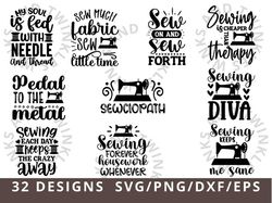 Sewing SVG Bundle, Sew SVG, Sewing Machine Svg, Sewing Room Svg, Svg Quilt, Quilting Svg, Cricut Cut File