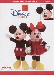 Minnie and Mickey Mouse crochet pattern - Baby Soft Toy Gift - vintage patterns Digital PDF