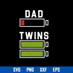 Dad Twins Svg, Father's Day Svg, Png Dxf Eps Digital File