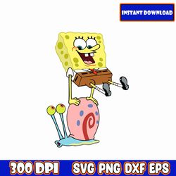 spongebob_hopping svg | SandyCheeks | Plankton, Squidward | Garry, Patr, MrCrabs, Cricut, Clipart, Cut File