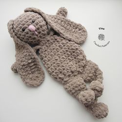 CROCHET PATTERN - Bunny Snuggler, Cute Bunny Pattern, Crochet Animal Pattern, Crochet Plush Pattern, Amigurumi Tutorial