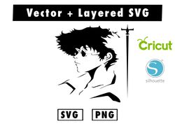 Toshihiro Kawamoto svg & png files for cricut machine , anime svg , manga svg , Goku svg